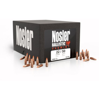 Nosler Ballistic Tip 20 CAL .204 40Grn Spitzer 100 Pack NSL52111