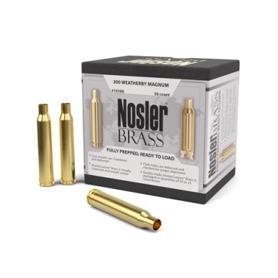 Nosler Custom Rifle Brass 300 WHBY MAG 50 Pack NSL10180