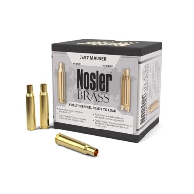 Nosler Custom Rifle Brass 7x57 MAUS 50 Pack NSL44507