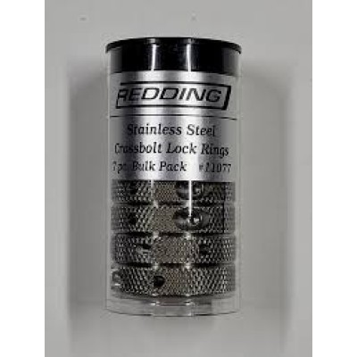 Redding Stainless Steel Crossbolt Die Lock Ring (7 Pack) (SPARE PART) (11077)