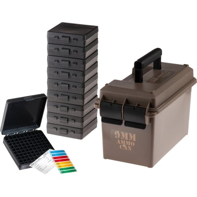 MTM Ammo Can 9mm with 10x P100-9 ACC9