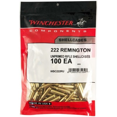 Winchester Brass 222 REM 100 Pack WINU222