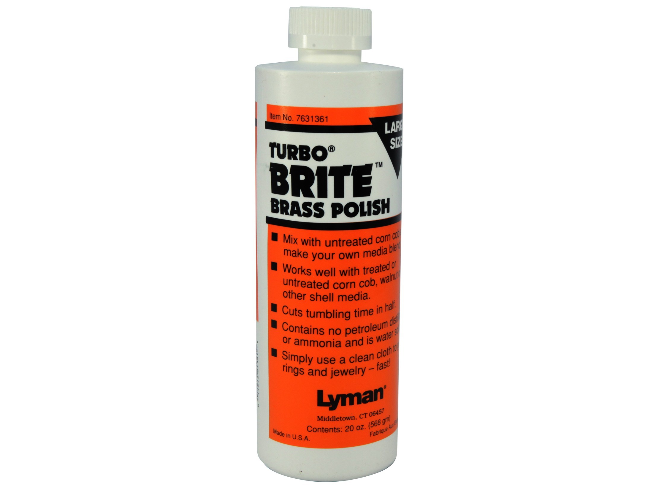 Lyman Turbo Brite Brass Polish 20oz LY7631361 Reloading UK