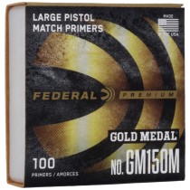 Federal Gold Medal Match Large Pistol Primers (100 Pack) (FED-GM150M)