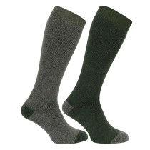 Hoggs Of Fife 1903 Country Long Sock (2 Pack) (Size UK 4-7) (TWEED/LODEN) (1903/TL/1)