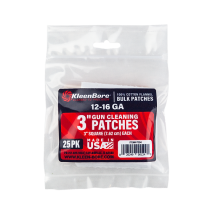 KleenBore 3" Cleaning Patches 16 BORE / 12 BORE (25 Pack) (P204)