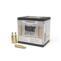 Nosler Custom Rifle Brass 17 REM FB 100 Pack NSL10178