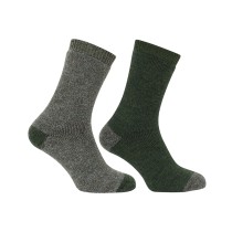 Hoggs Of Fife 1904 Country Short Sock (2 Pack) (Size UK 7-10) (TWEED/LODEN) (1904/TL/2)