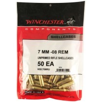 Winchester Brass 7MM-08 REM (50 Pack) (WINU708)