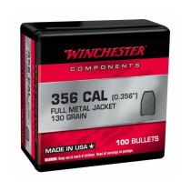 Winchester Bullet 380 CAL (.356) 130Grn FMJ (100 Pack) (WINB38MC130)