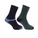 Hoggs Of Fife 1905 Tech-Active Sock (2 Pack) (Size UK 10-13) (GREEN/NAVY) (1905/GN/3)